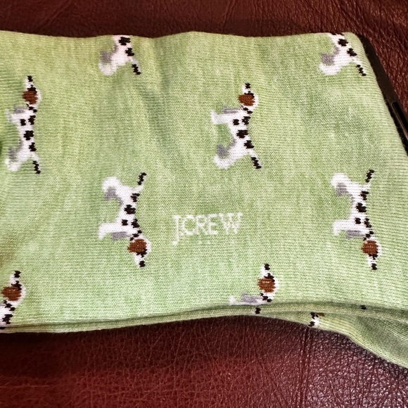 NWT J. Crew Green English Pointer Socks - Picture 5 of 5